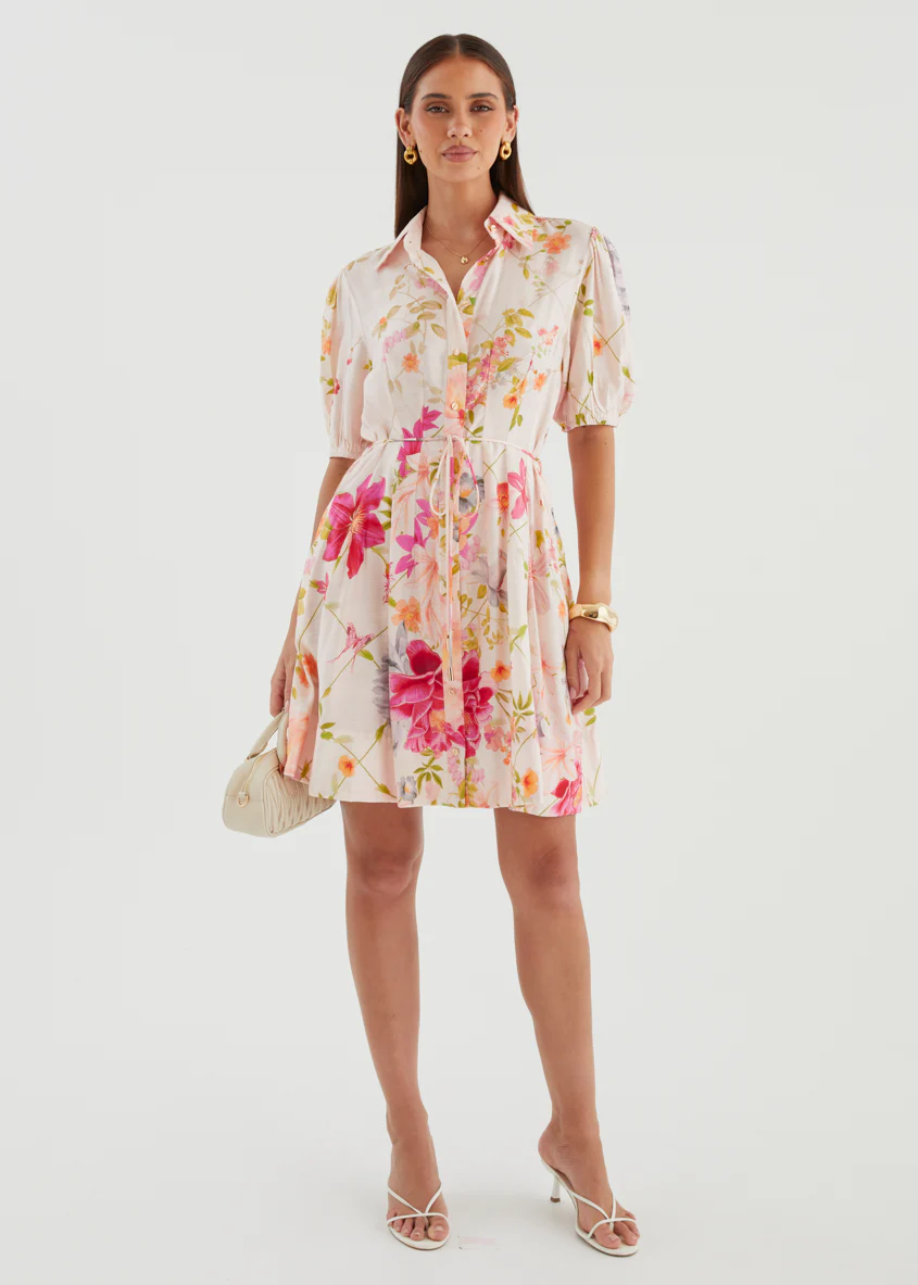 Lennoa Dress - Pink Floral - Image 7