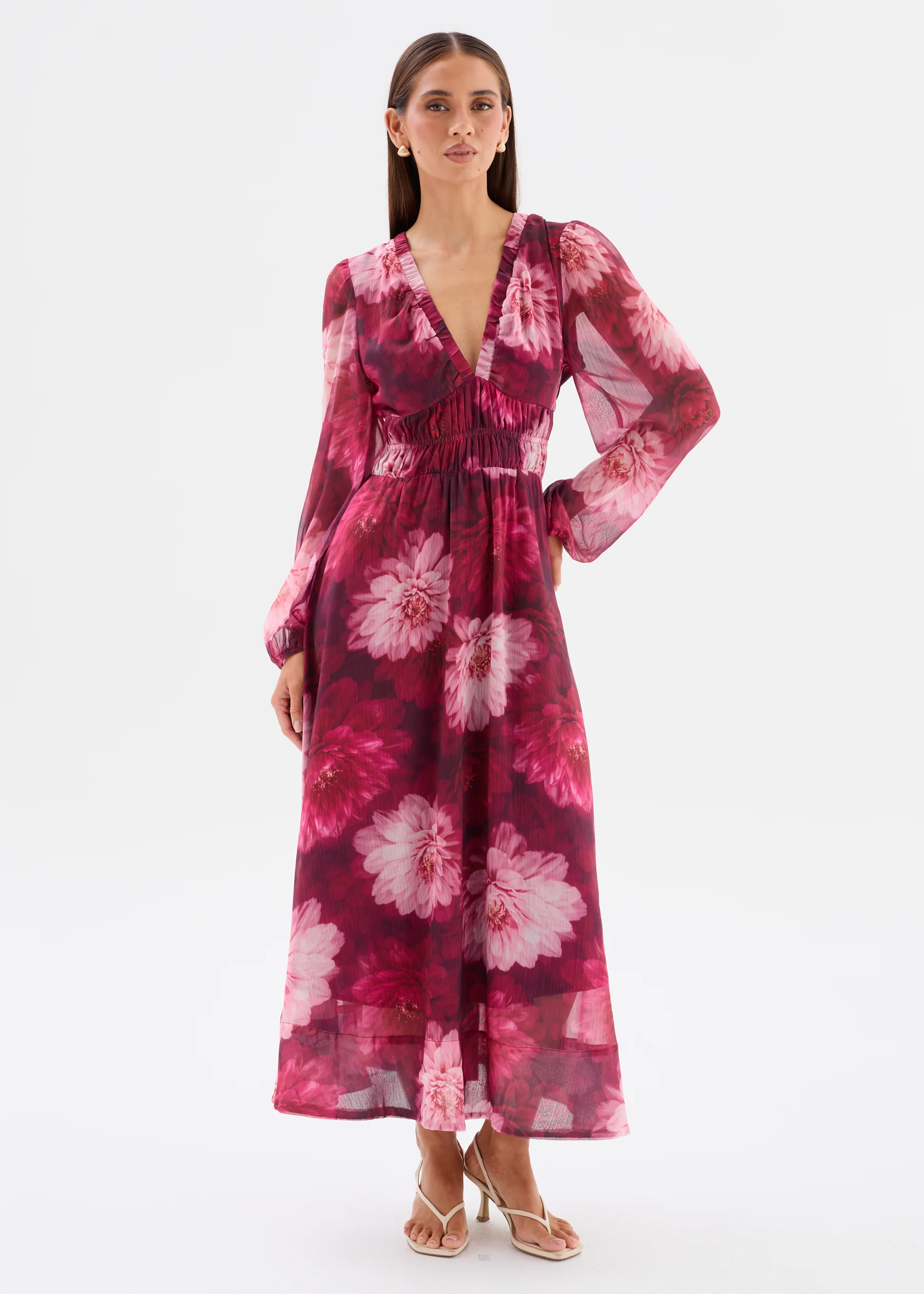 Lilah Midi Dress - Ruby Dahlia