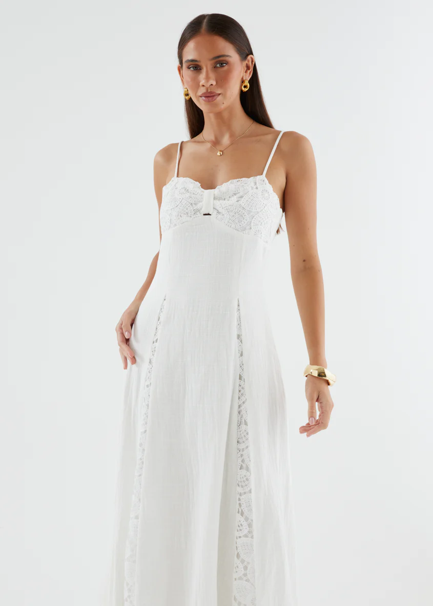 Lilianne Maxi Dress - White - Image 4