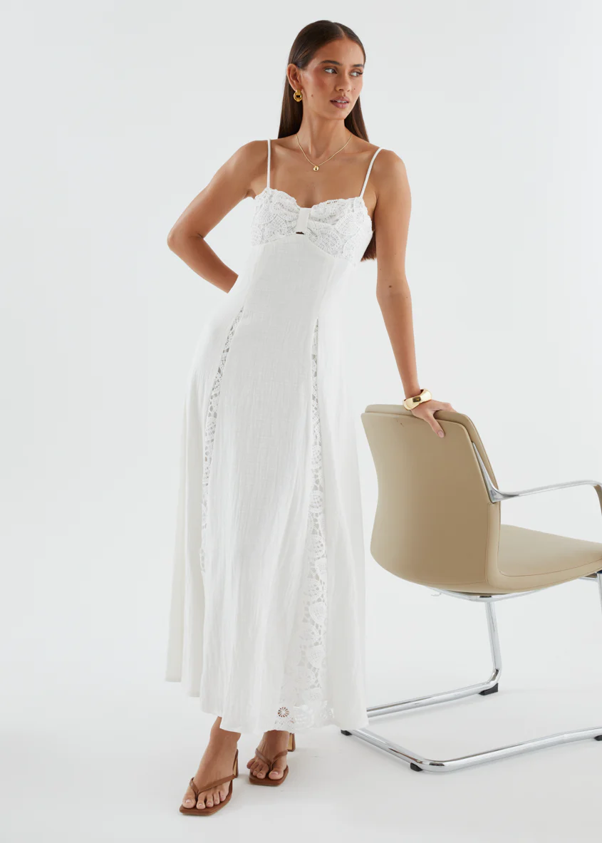 Lilianne Maxi Dress - White - Image 6