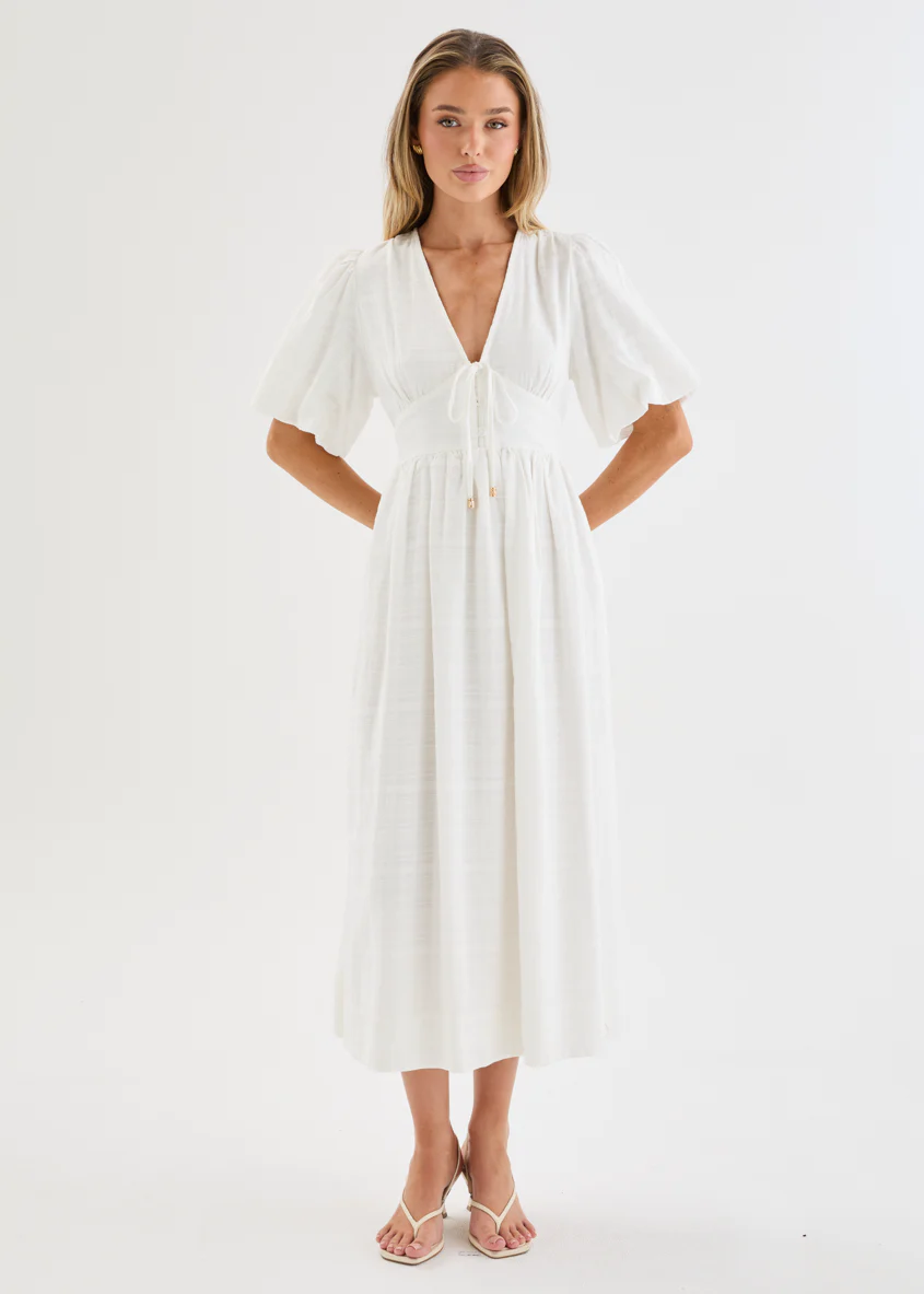 Lillyanne Midi Dress - Off White