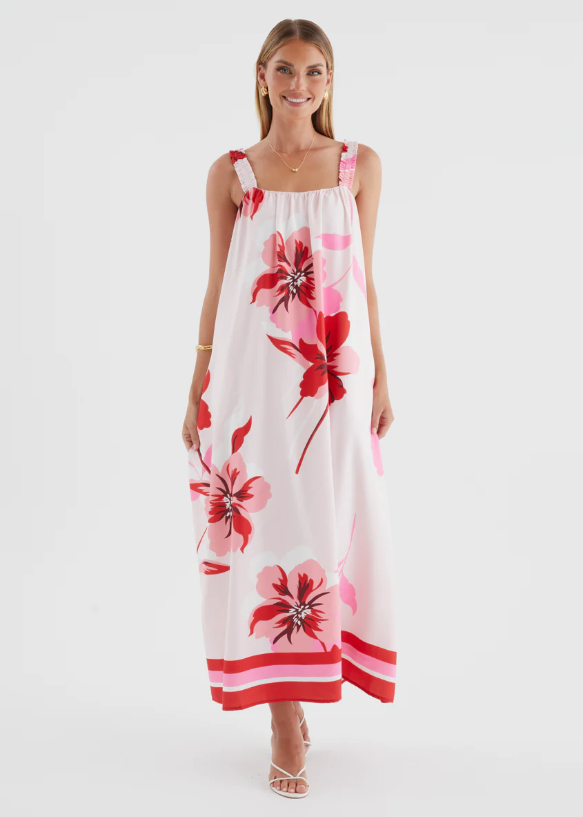 Linette Maxi Dress - Strawberry Bloom - Image 7
