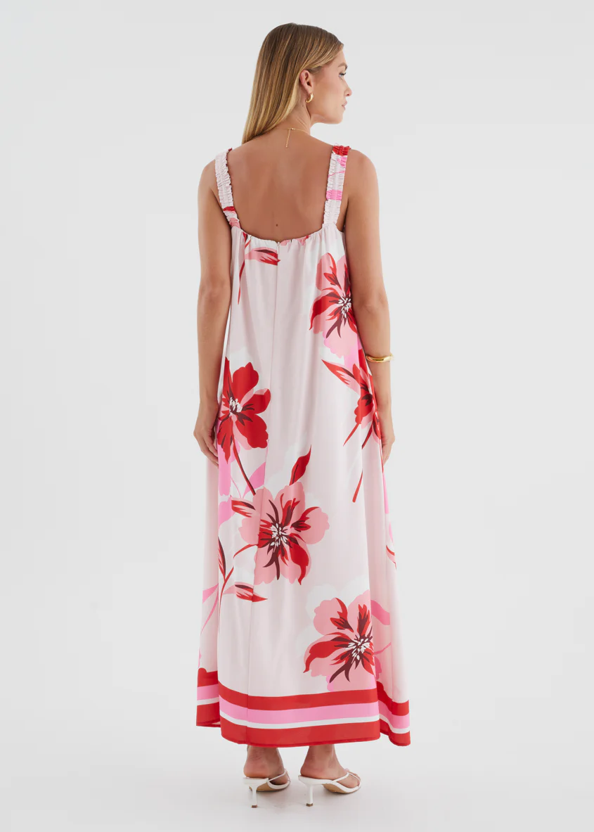 Linette Maxi Dress - Strawberry Bloom - Image 9