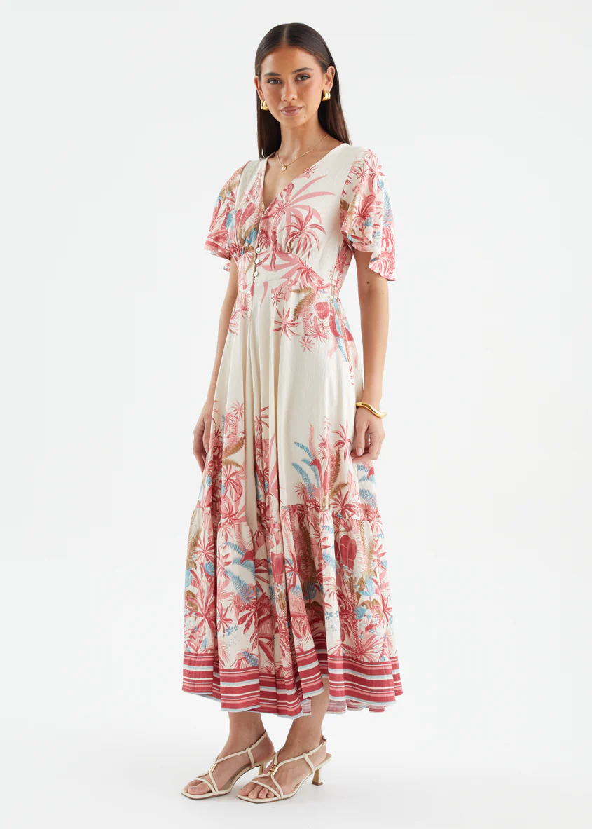 Liyana Maxi Dress - Berry Palms - Image 14