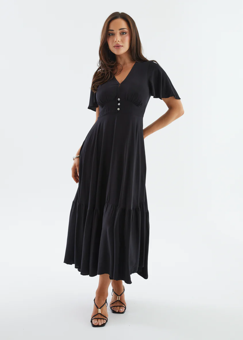 Liyana Maxi Dress - Black - Image 3