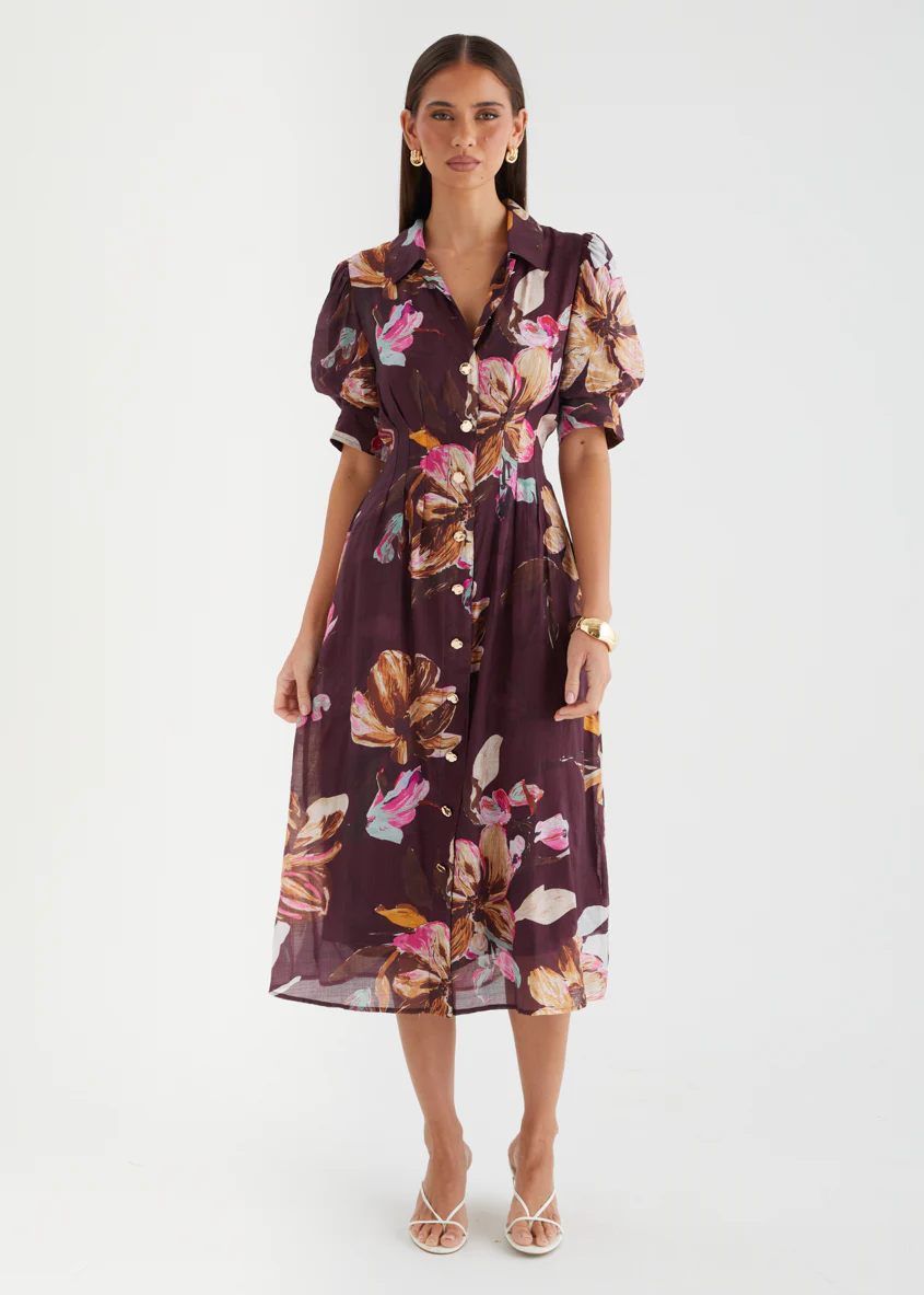 Lizah Midi Dress - Acai Floral - Image 4
