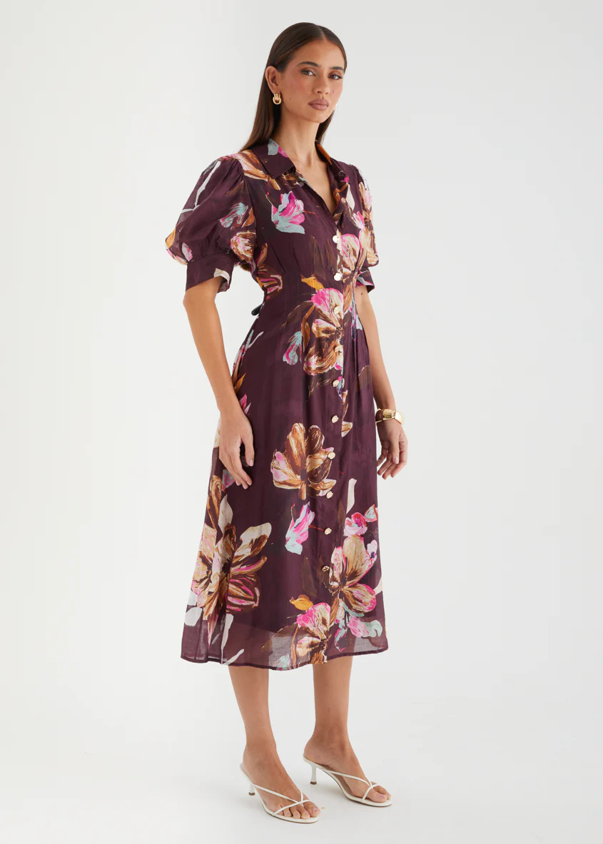 Lizah Midi Dress - Acai Floral - Image 5
