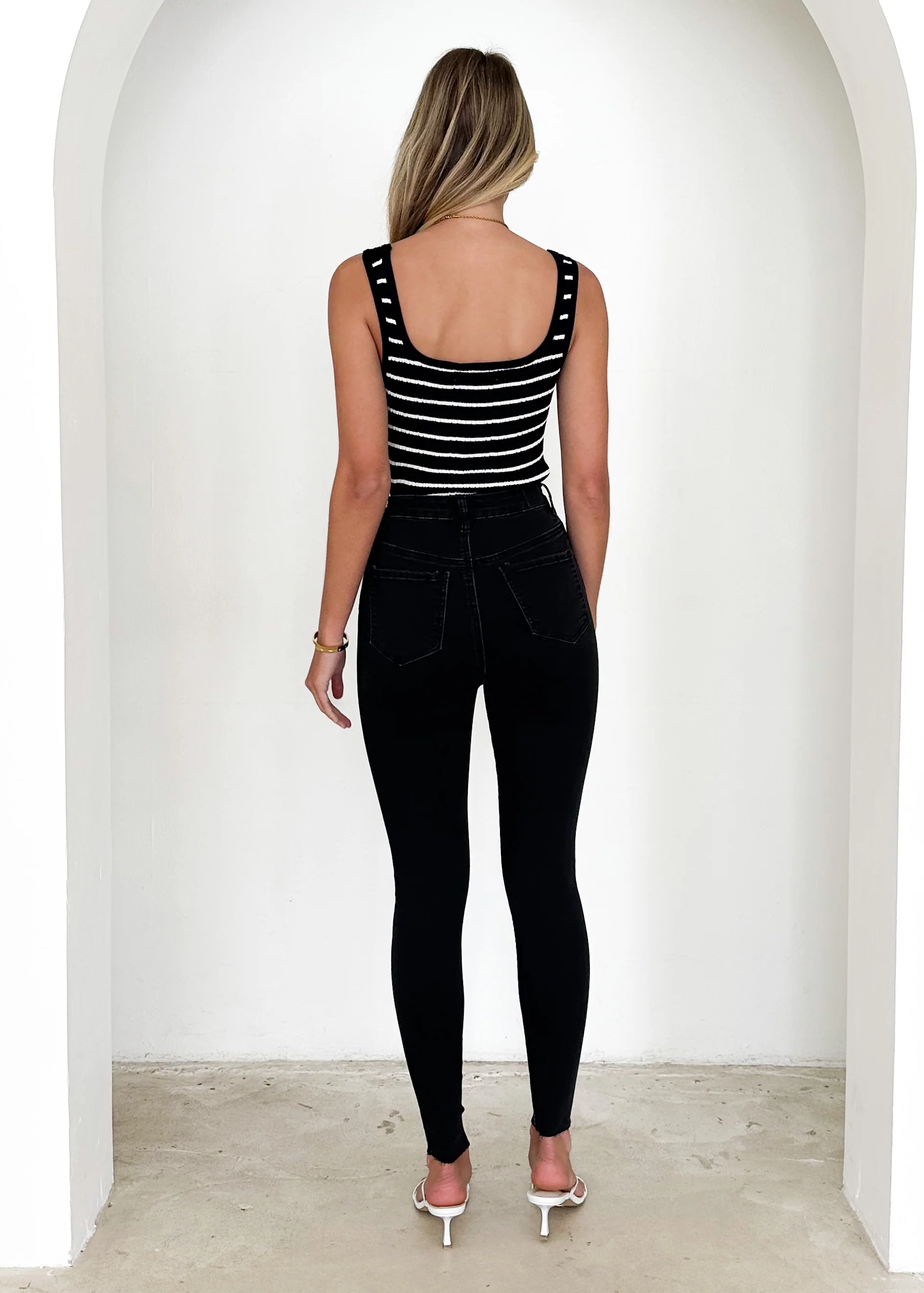 Logan Stretch Jeans - Black - Image 5
