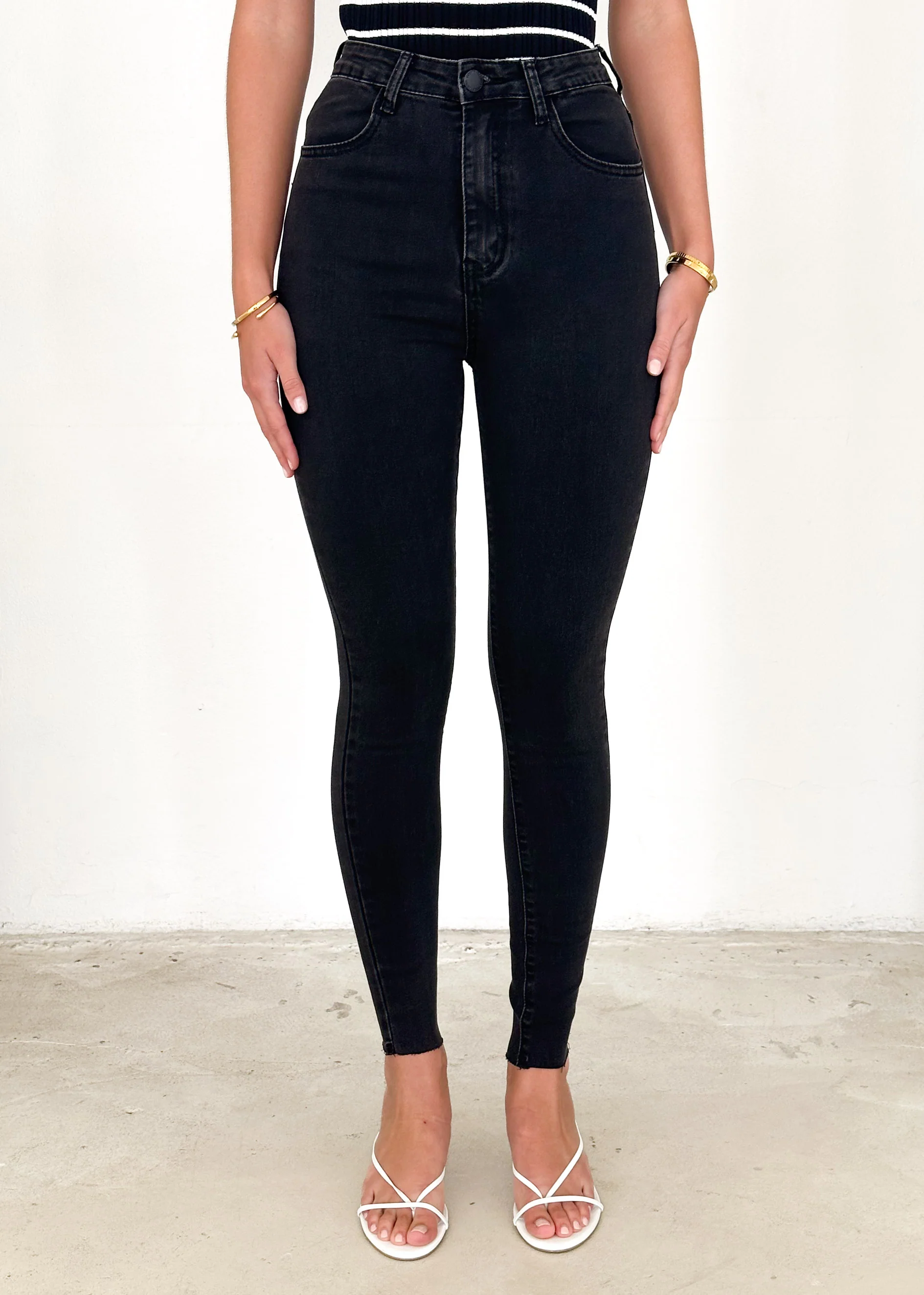 Logan Stretch Jeans - Black - Image 6