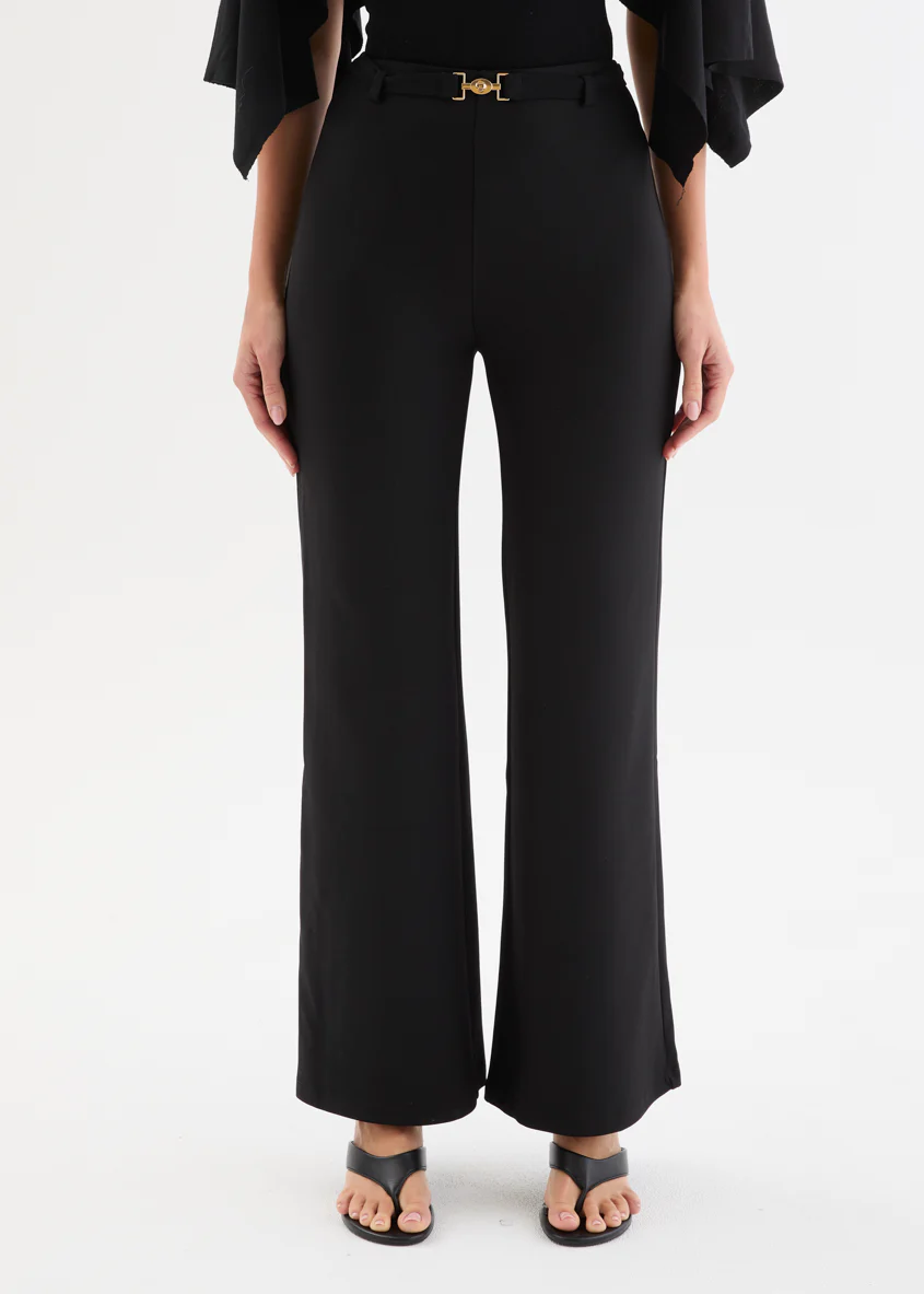 Loreto Pants with Belt - Black