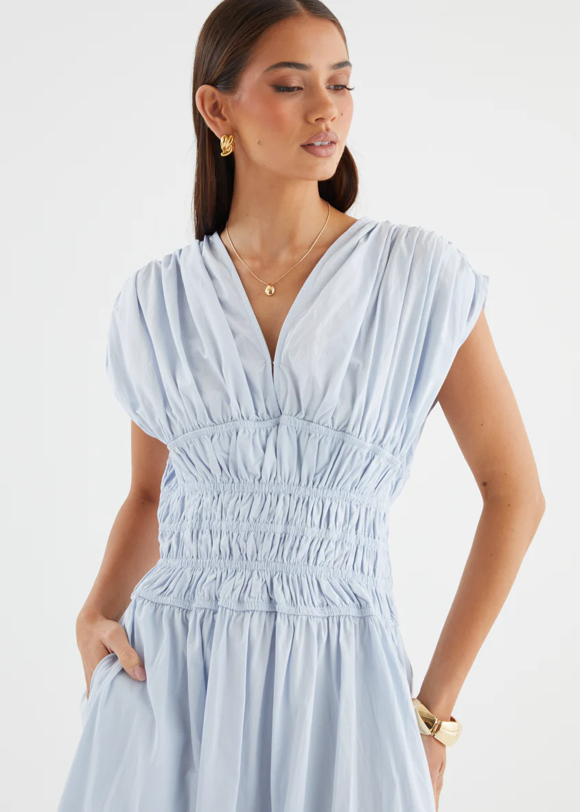 Lorriene Maxi Dress - Baby Blue - Image 10