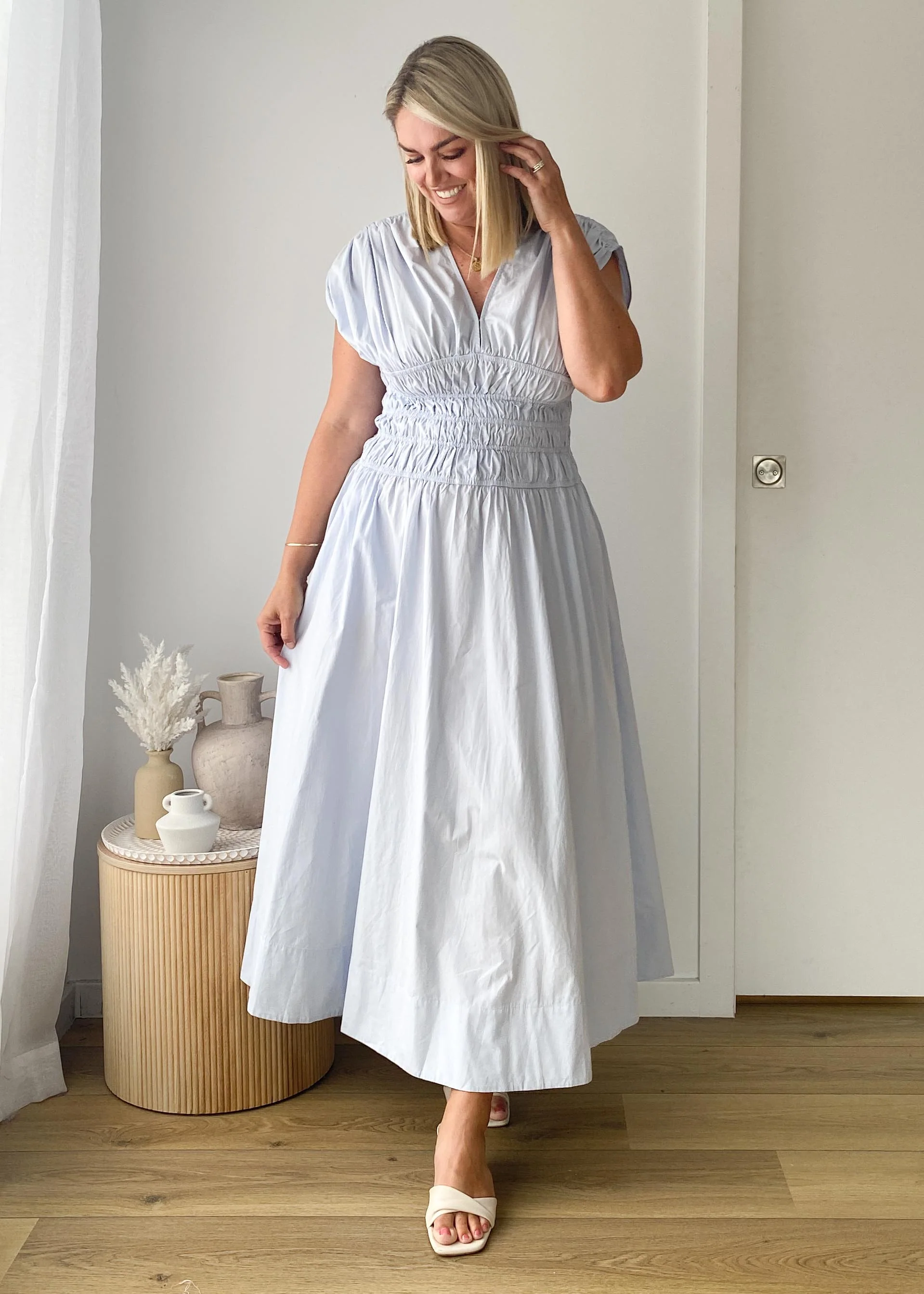 Lorriene Maxi Dress - Baby Blue - Image 2