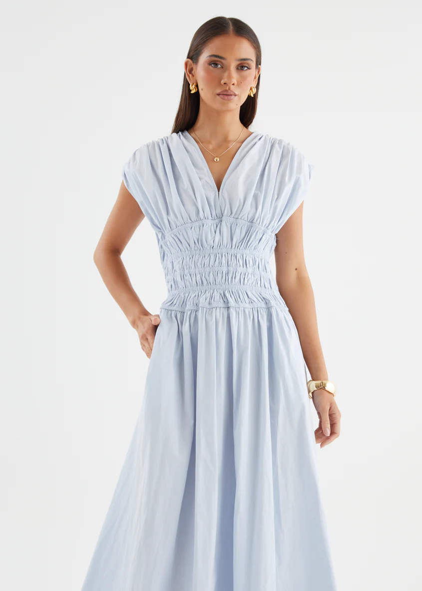 Lorriene Maxi Dress - Baby Blue - Image 5