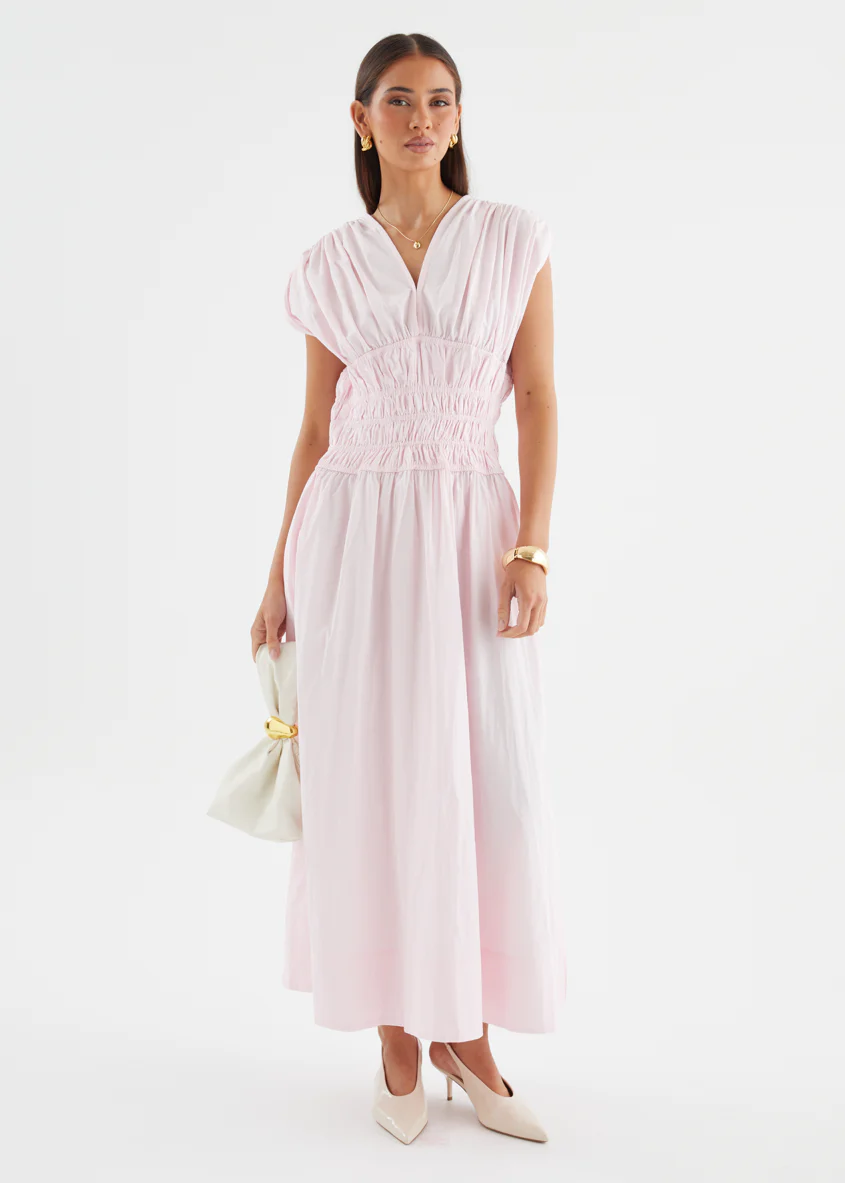 Lorriene Maxi Dress - Baby Pink - Image 5