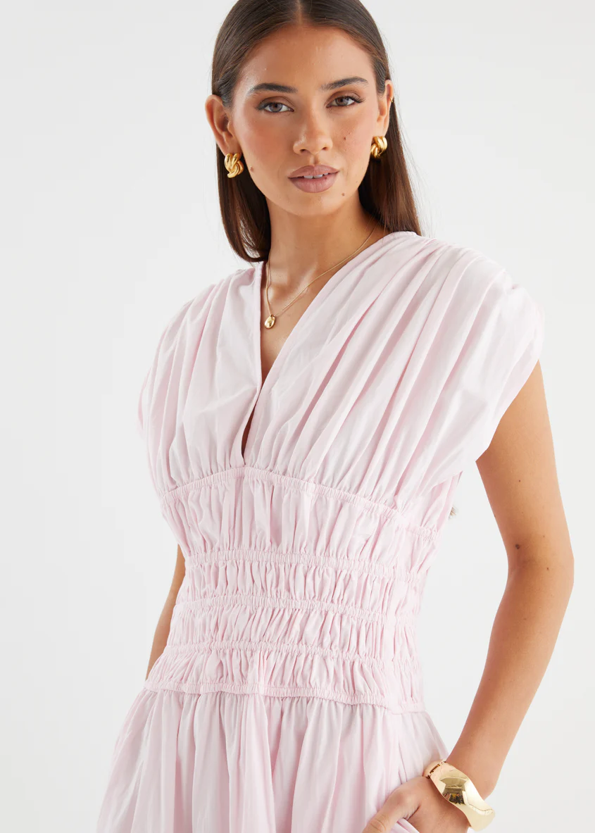 Lorriene Maxi Dress - Baby Pink - Image 8
