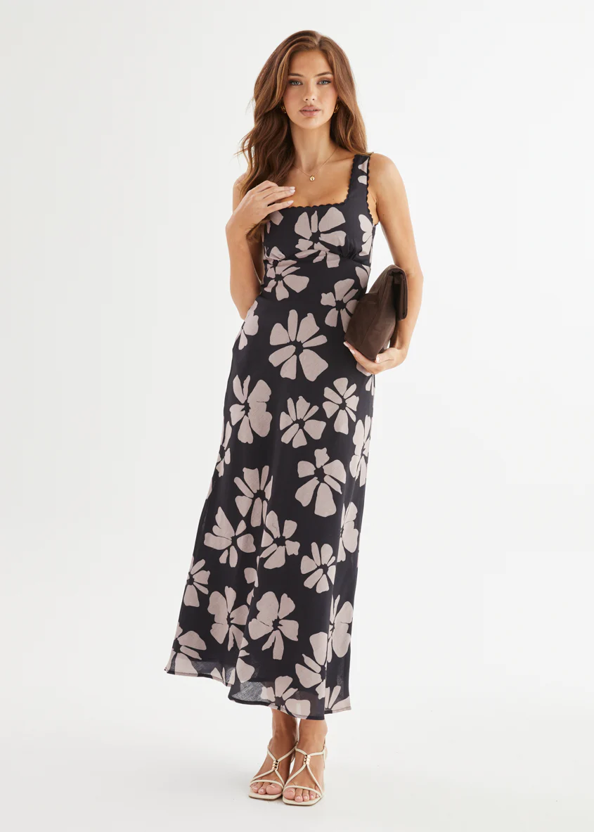 Lovestone Maxi Dress - Black Floral - Image 6