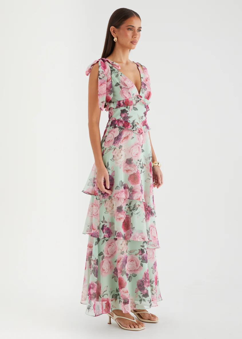 Lovilla Maxi Dress - Mint Floral - Image 5