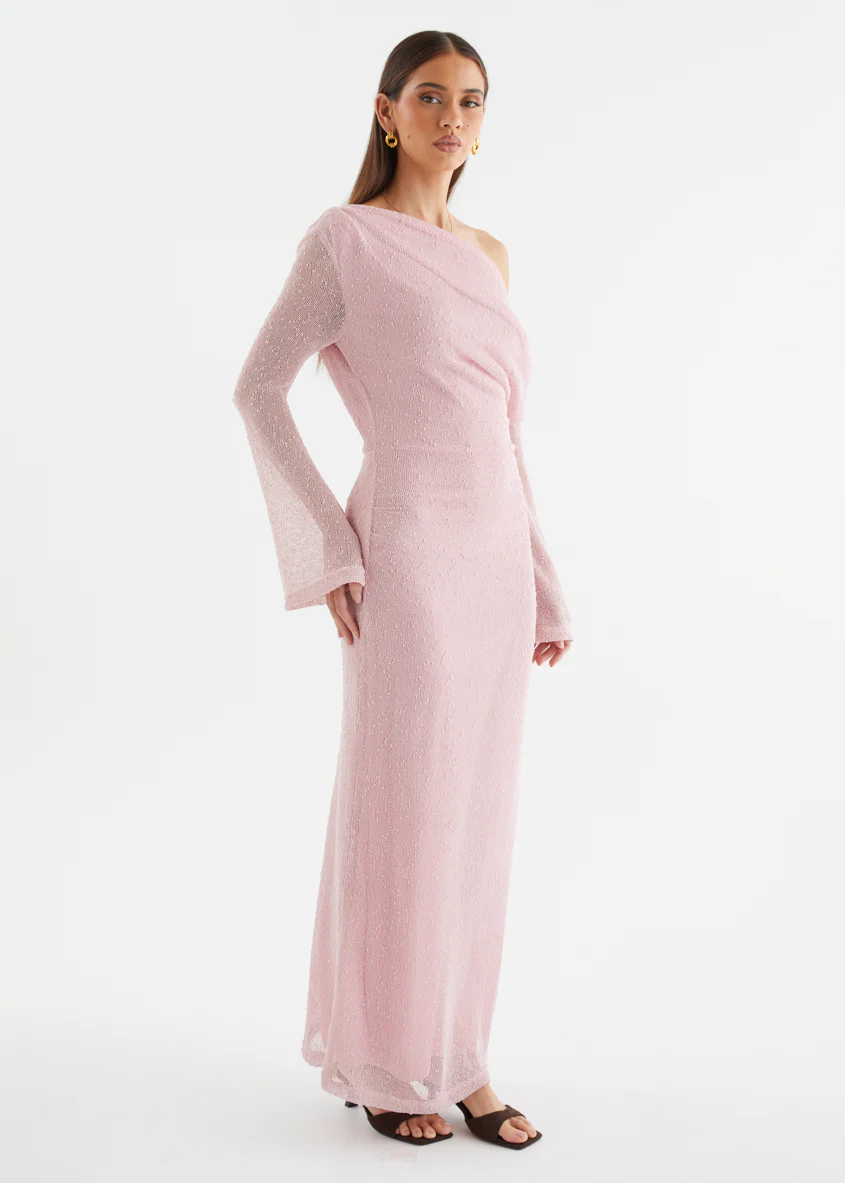 Luisa Drop Shoulder Maxi Dress - Pink - Image 7