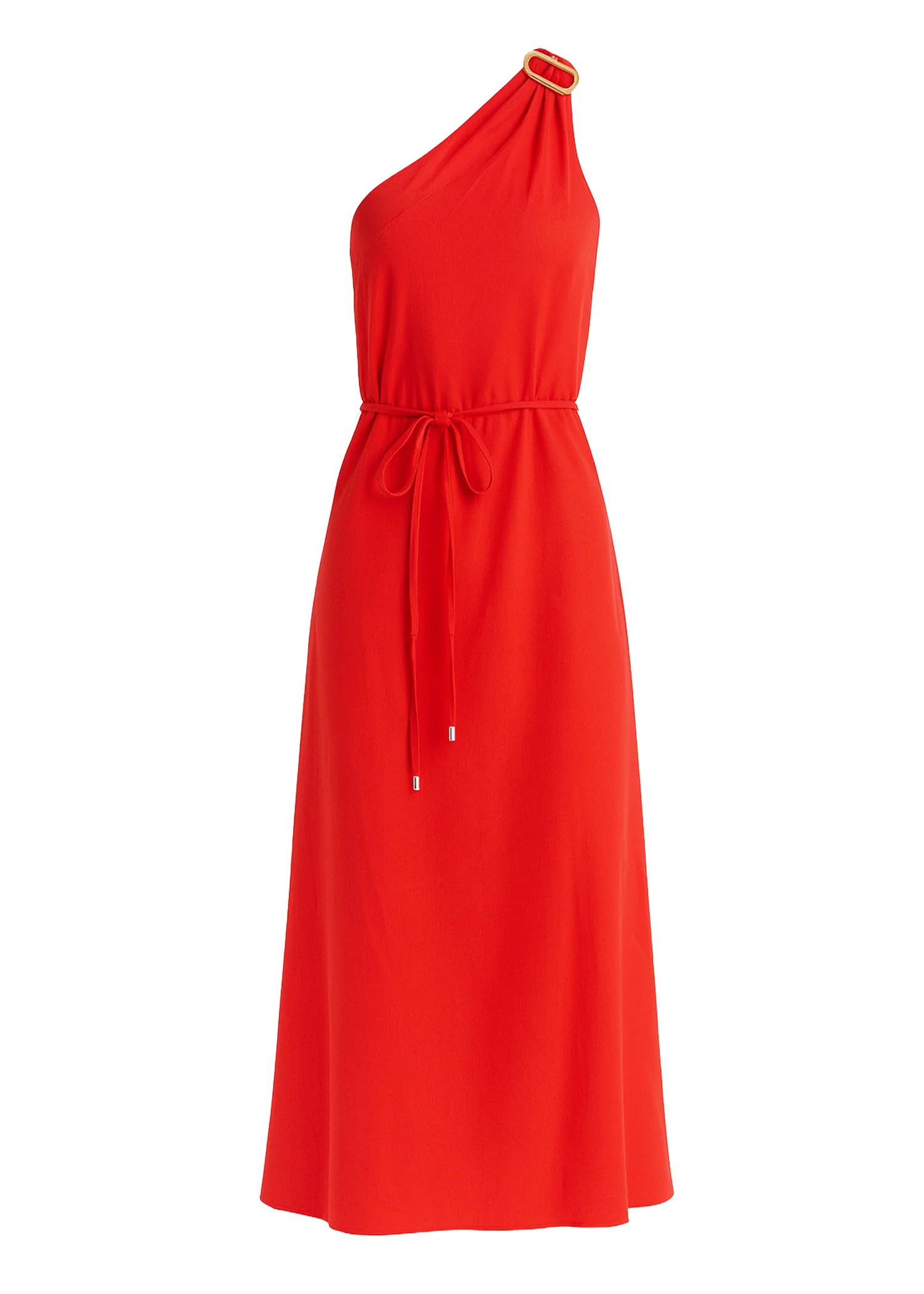 Lunia One Shoulder Maxi Dress - Red - Image 3