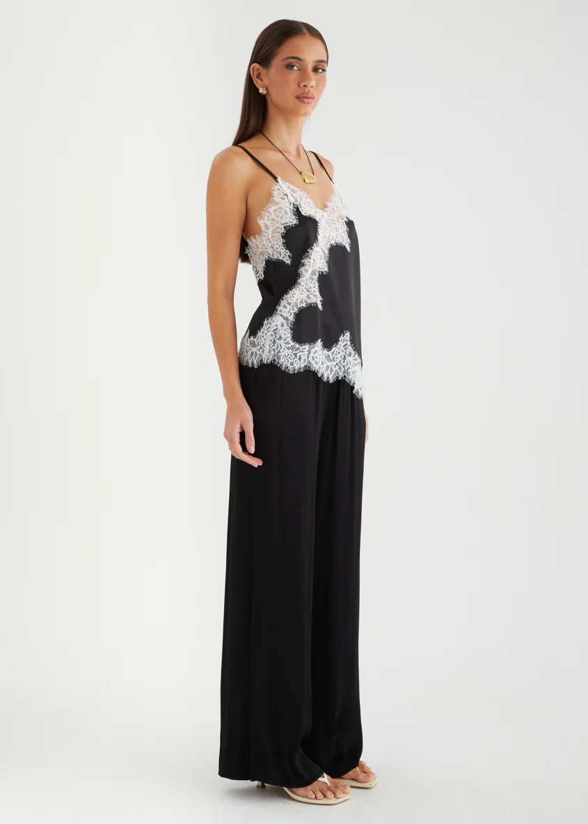 Lydiah Lace Cami - Black - Image 6