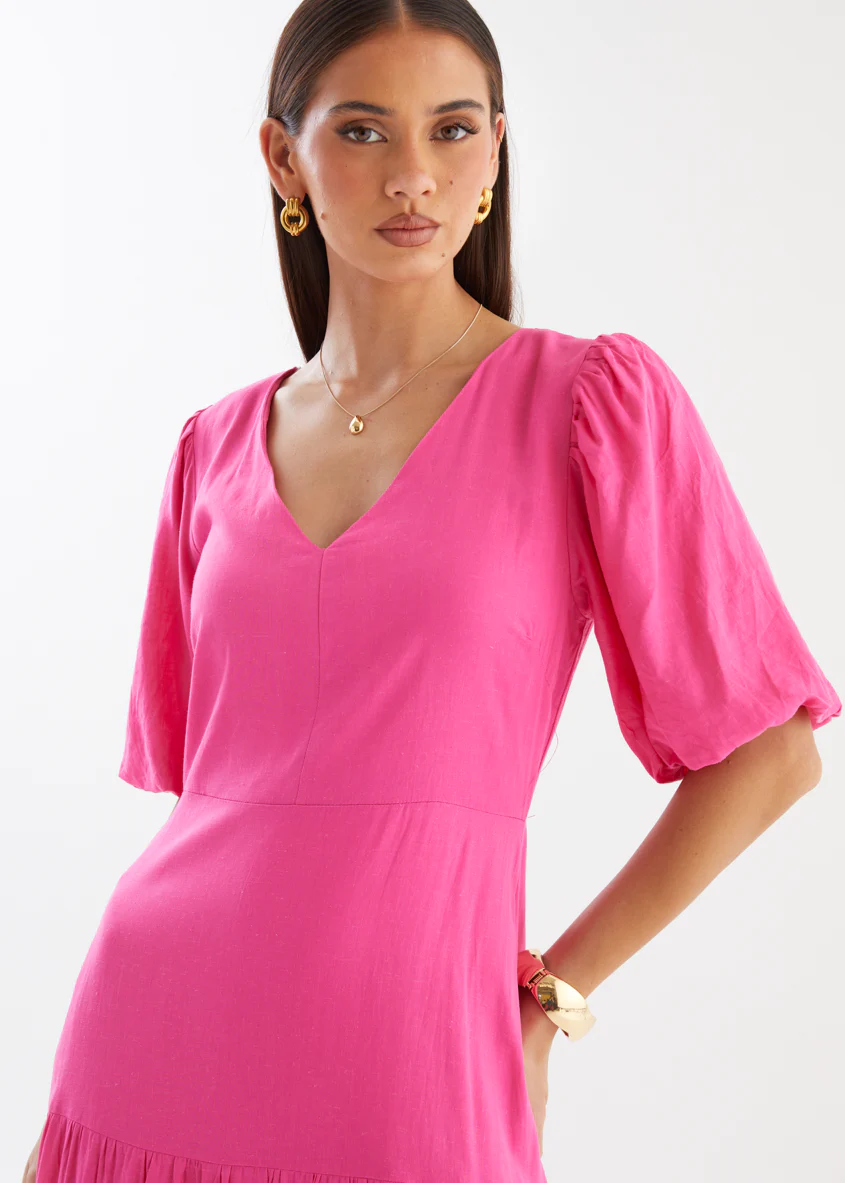 Lyndia Maxi Dress - Hot Pink - Image 8