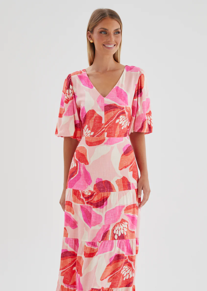 Lyndia Maxi Dress - Pink Rosalie - Image 3