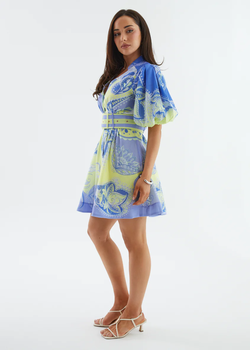 Madeline Dress - Purple Paisley - Image 5