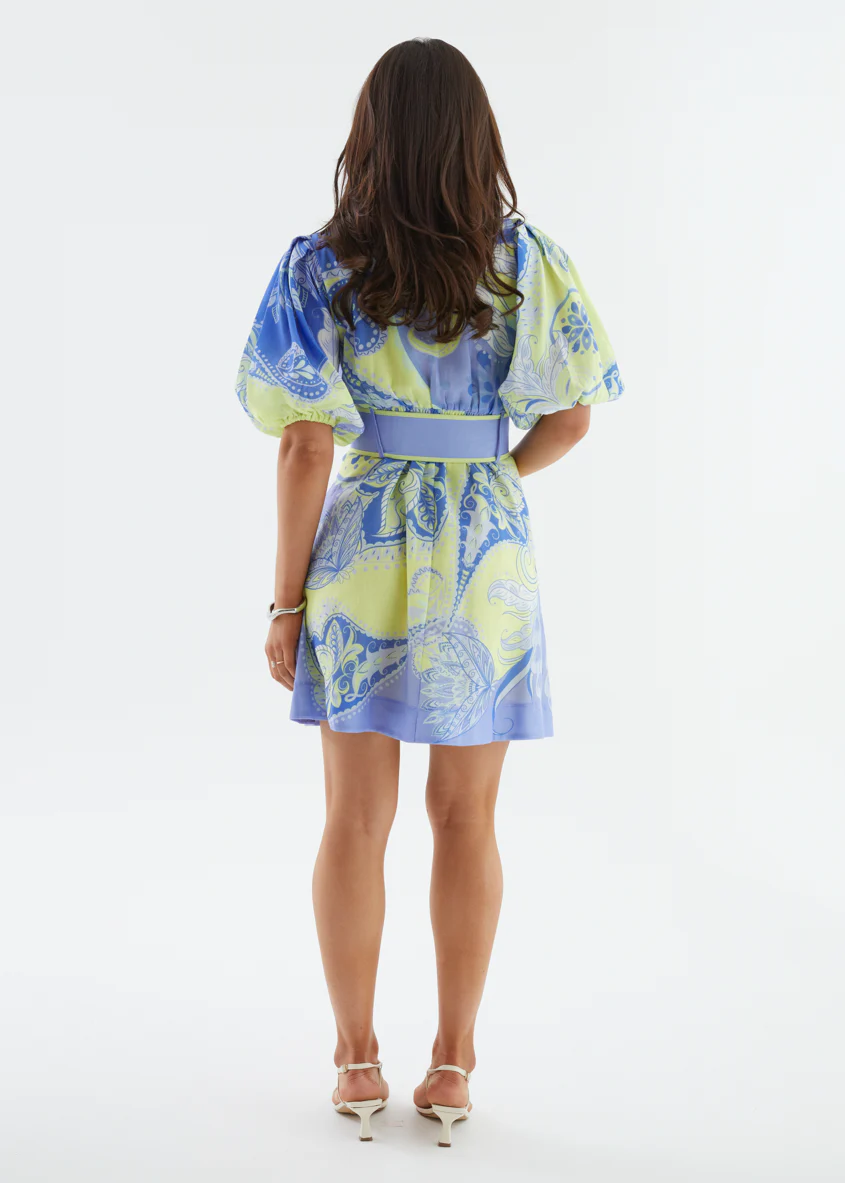 Madeline Dress - Purple Paisley - Image 6