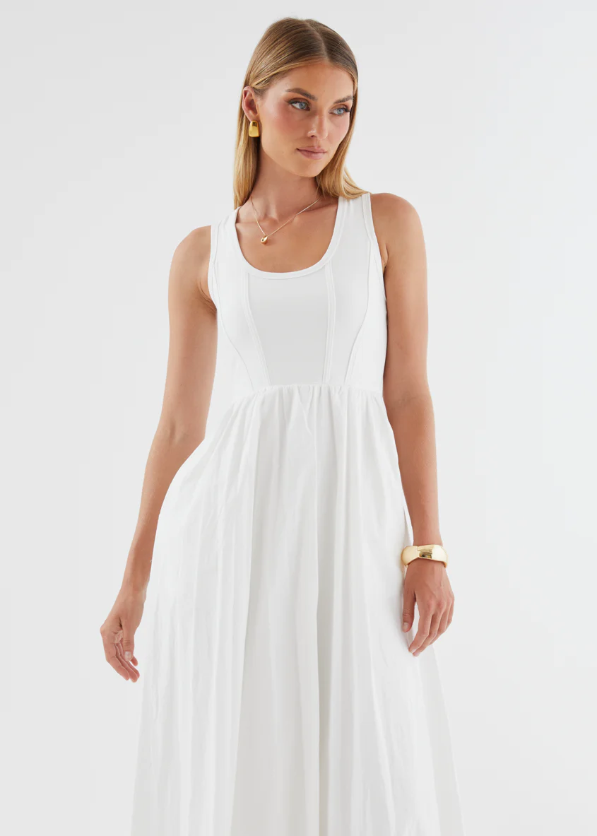Maeko Maxi Dress - Off White - Image 3