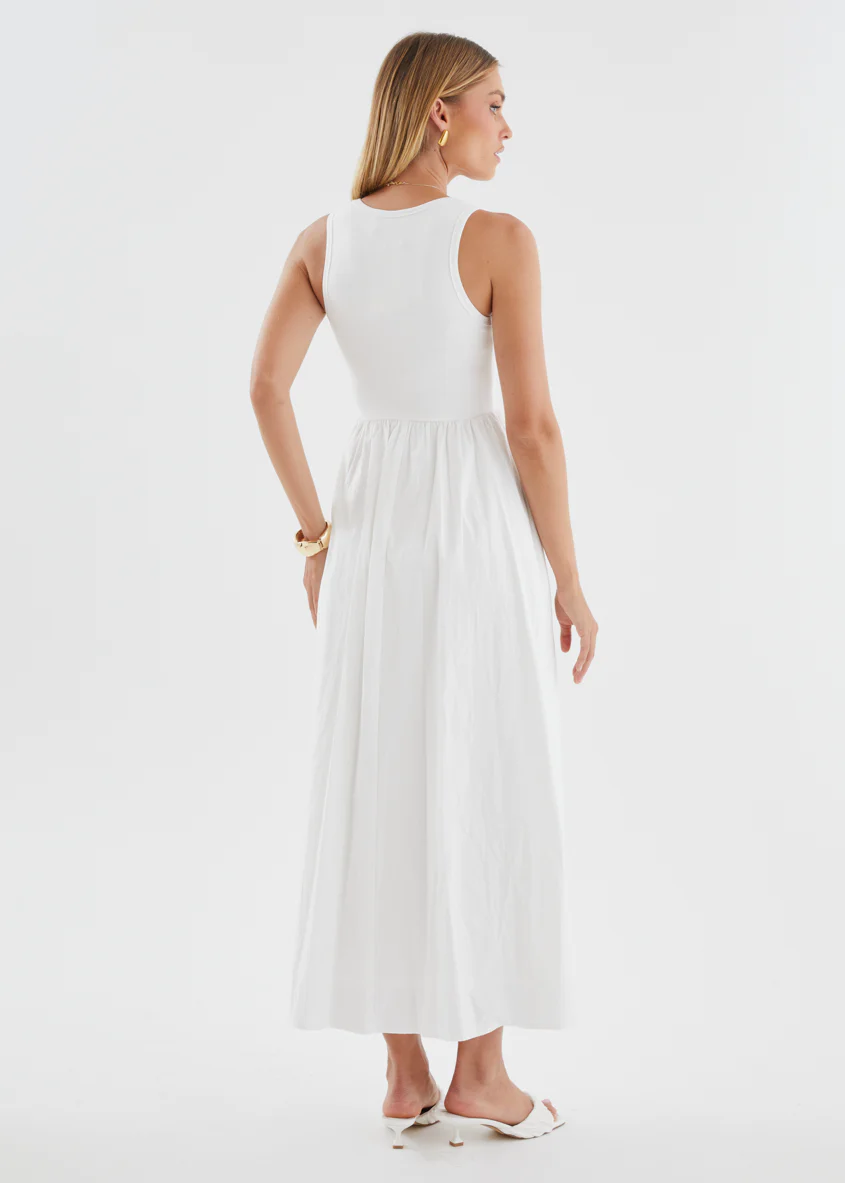 Maeko Maxi Dress - Off White - Image 6