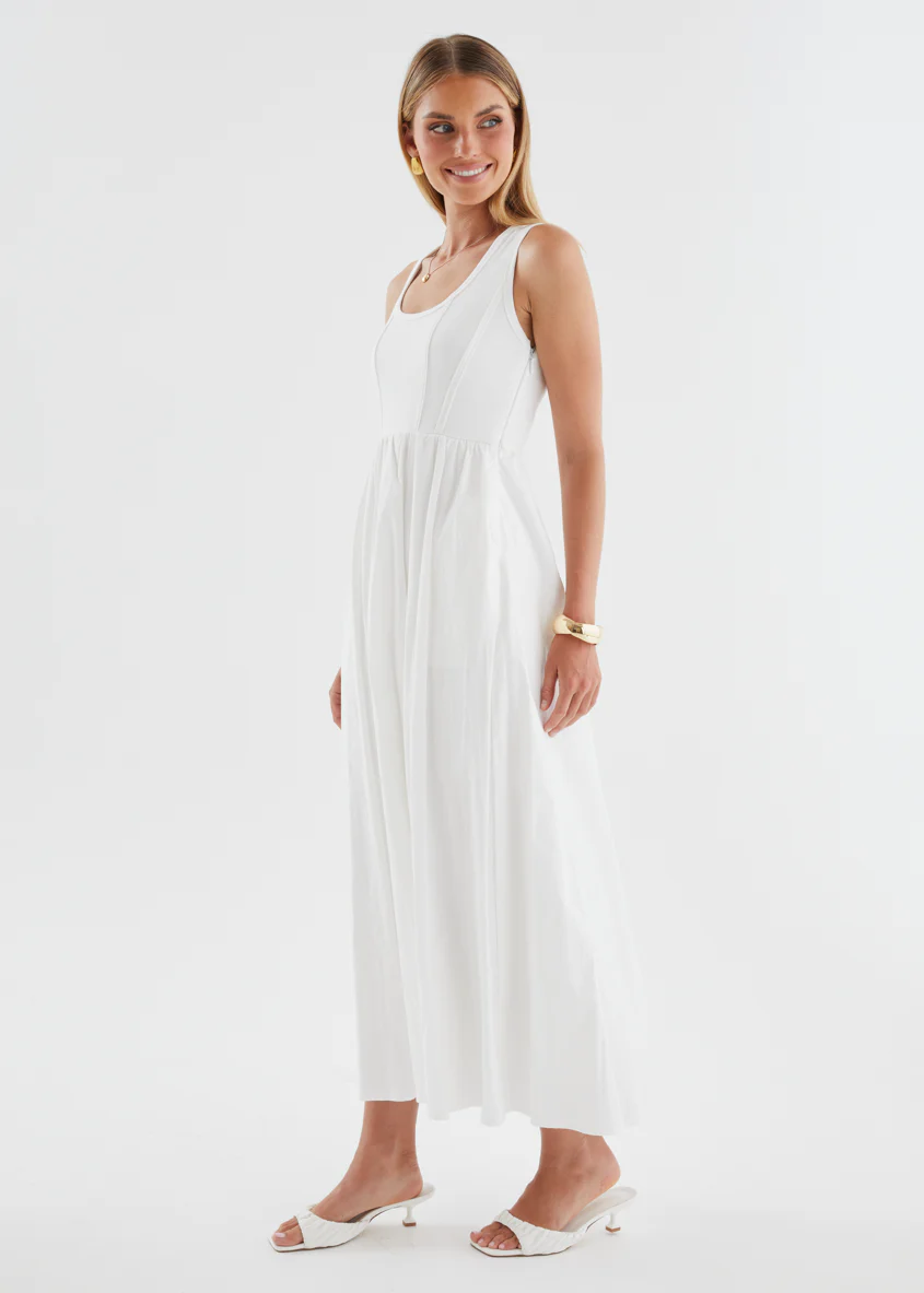 Maeko Maxi Dress - Off White - Image 7