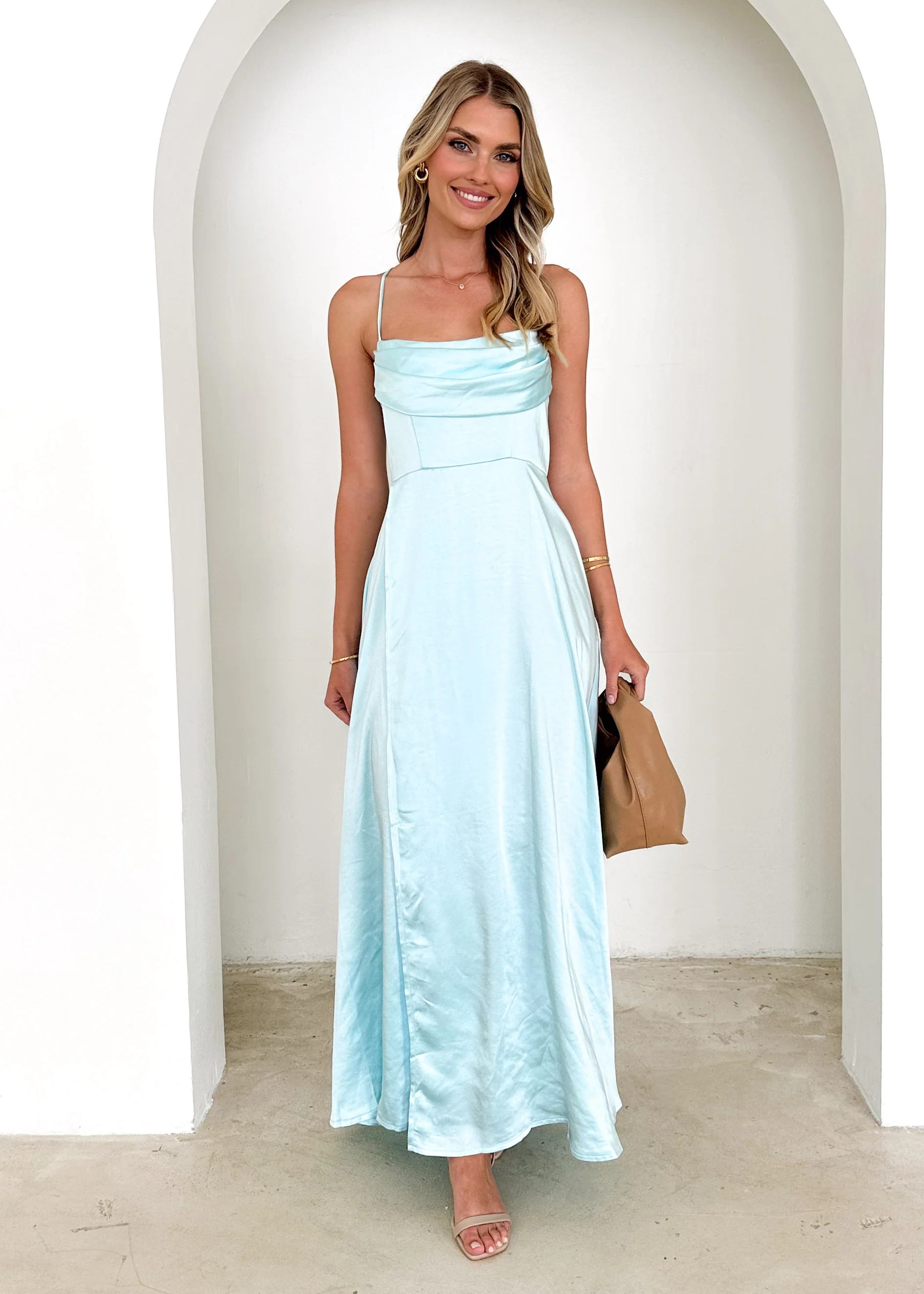 Mahala Maxi Dress - Ice Blue - Image 3