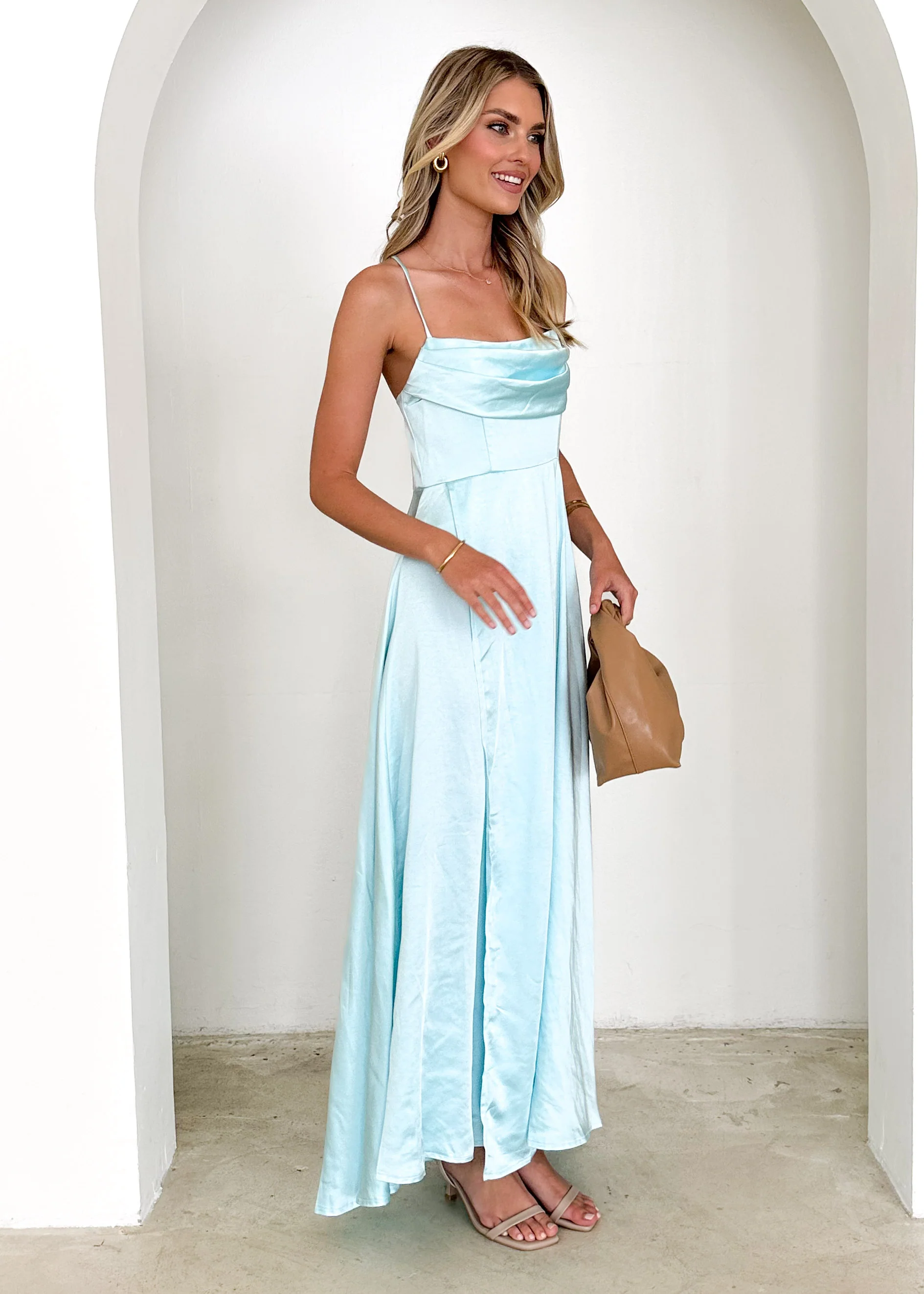 Mahala Maxi Dress - Ice Blue - Image 4
