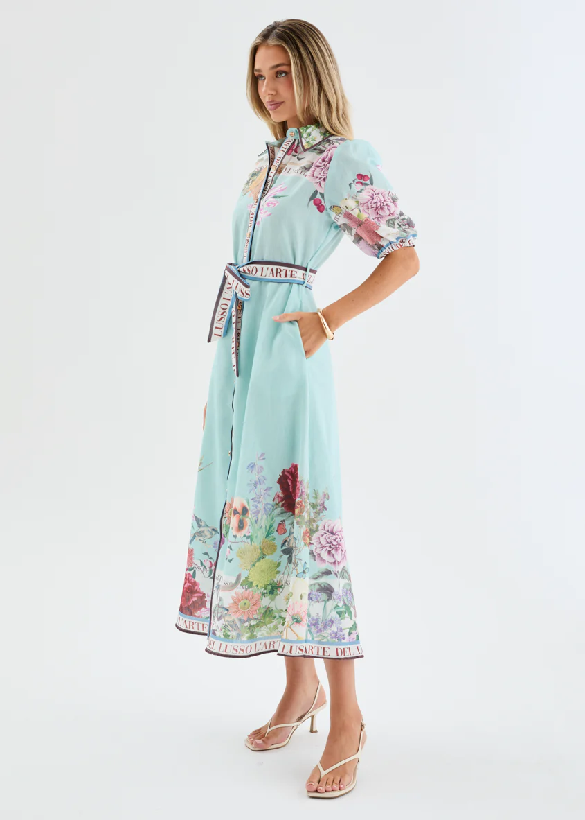 Majestic Midi Dress - Floral Frame - Image 4