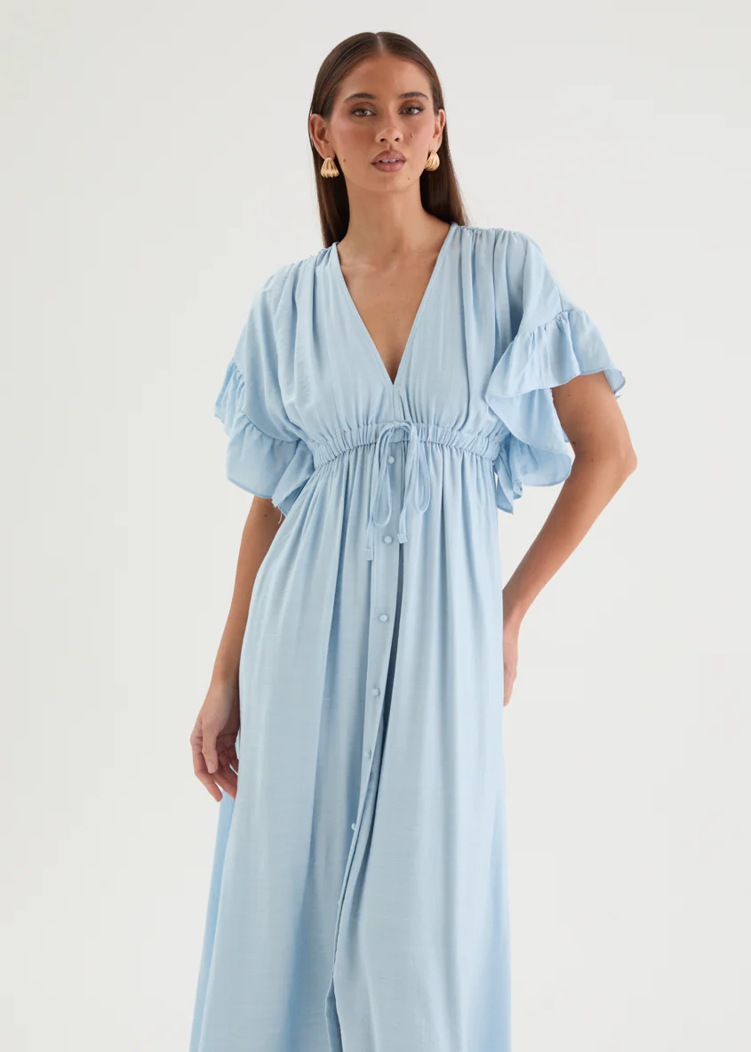 Makena Midi Dress - Blue - Image 2