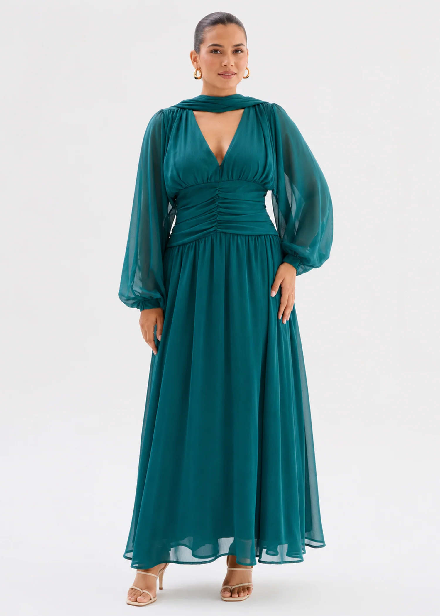 Malissa Maxi Dress - Teal - Image 5