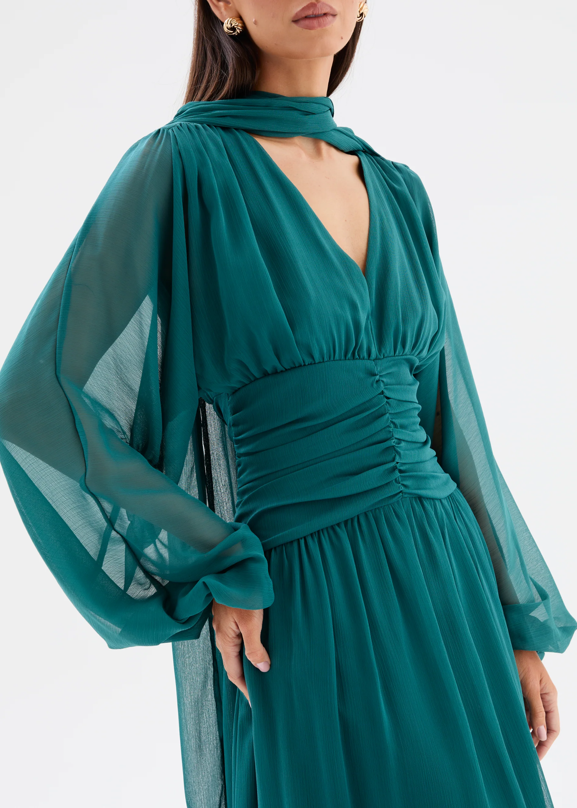 Malissa Maxi Dress - Teal - Image 9