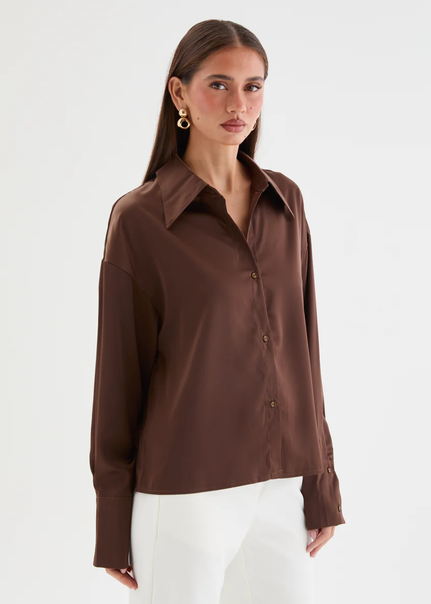 Marabel Shirt - Chocolate - Image 5