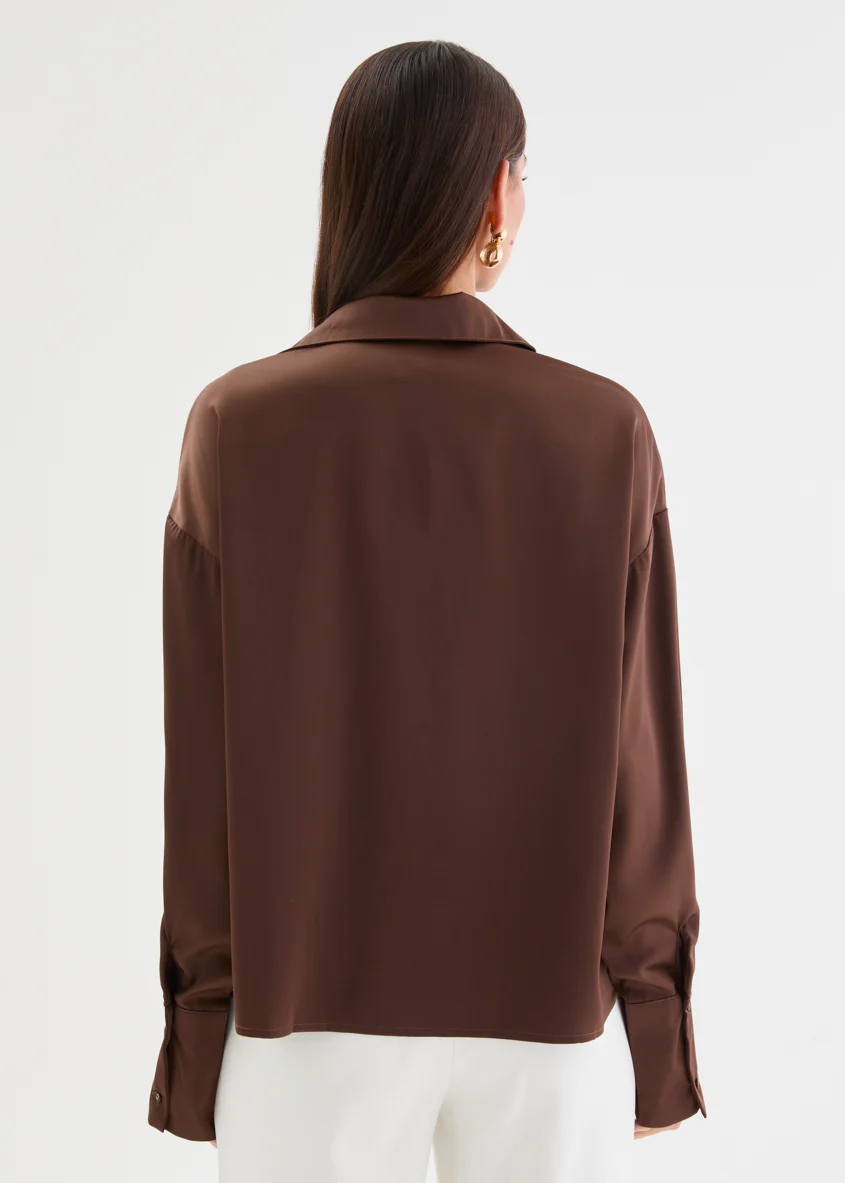 Marabel Shirt - Chocolate - Image 7