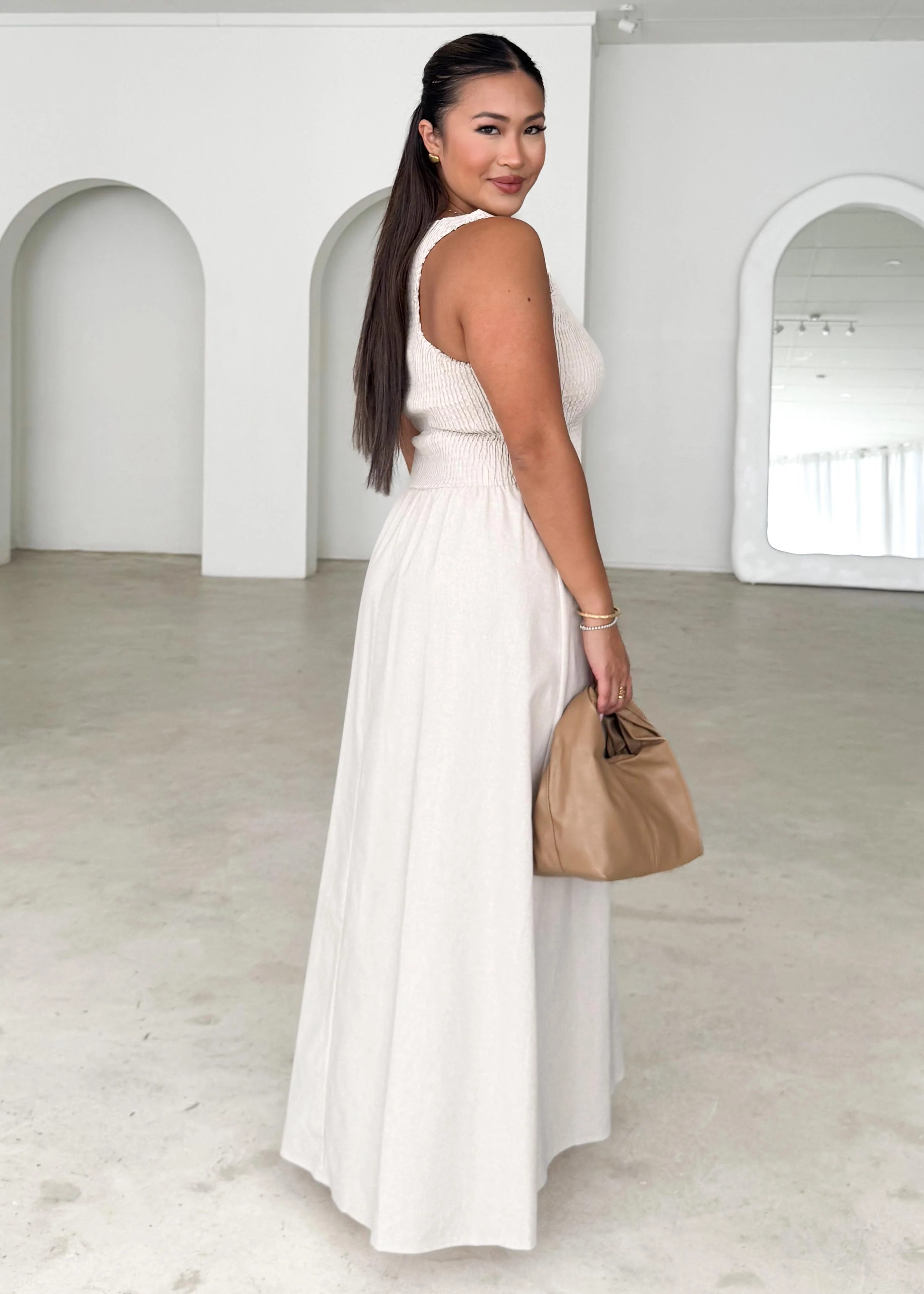 Marilee Maxi Dress - Beige - Image 6