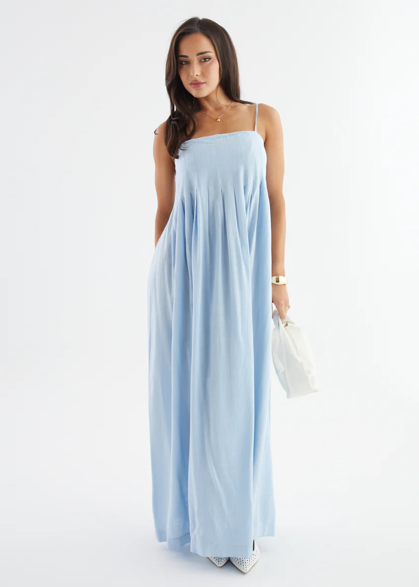 Marinella Maxi Dress - Blue - Image 4