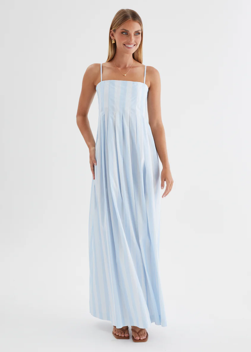 Marinella Maxi Dress - Sky Stripe - Image 4