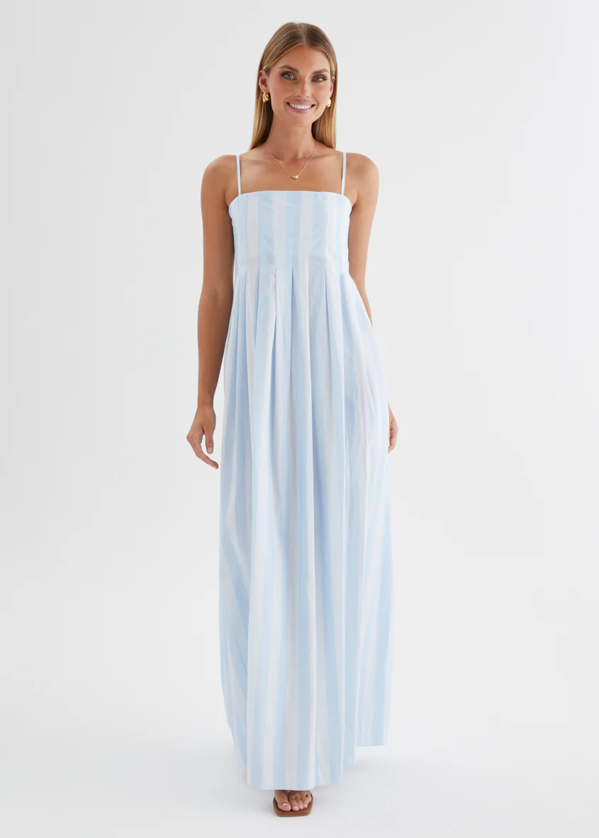 Marinella Maxi Dress - Sky Stripe - Image 7