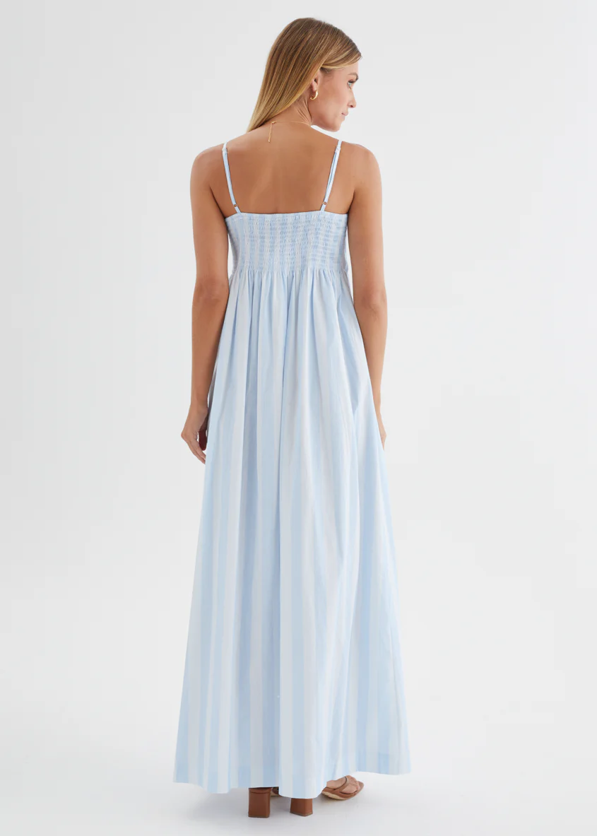 Marinella Maxi Dress - Sky Stripe - Image 9