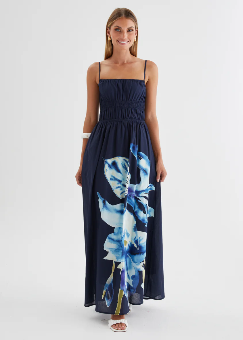 Marlie Maxi Dress - Navy Bloom - Image 5