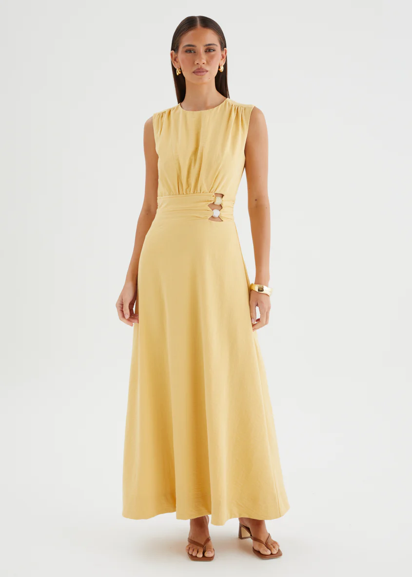 Martha Maxi Dress - Mustard - Image 3