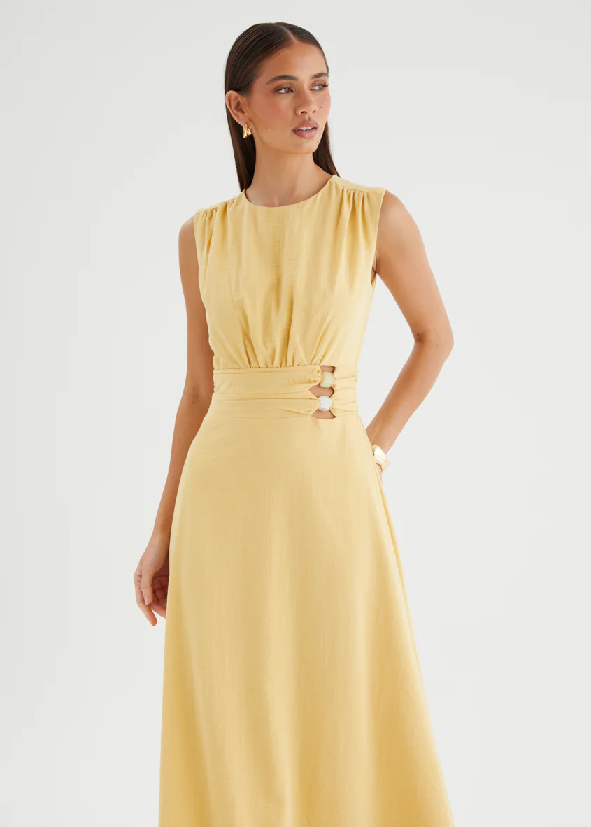 Martha Maxi Dress - Mustard - Image 4