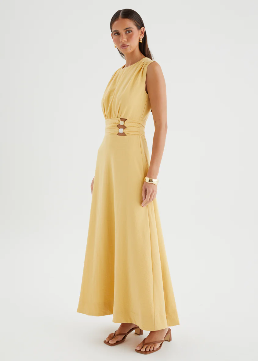 Martha Maxi Dress - Mustard - Image 7