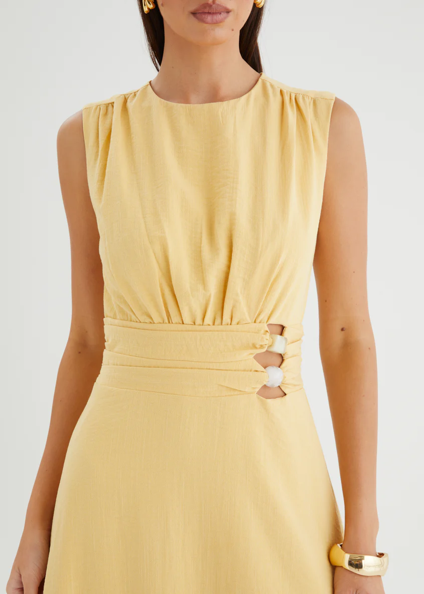 Martha Maxi Dress - Mustard - Image 9