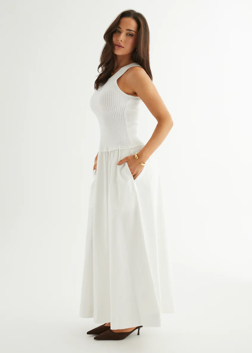 Martine Maxi Dress - Off White - Image 6